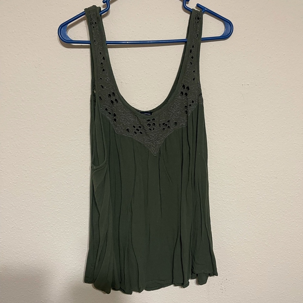American Eagle Olive Tank Top